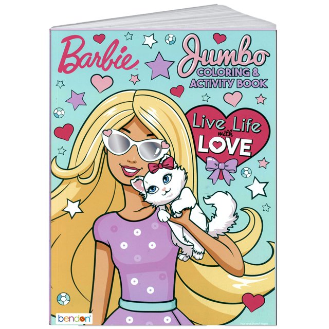 Lazy Days Barbie Vive la vida con amor Libro para colorear y actividades - 96 páginas