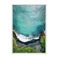 thumbnail image 3 of Kate and Laurel Sylvie Maui Black Sand Beach Framed Canvas Wall Art by Rachel Bolgov, 23x33 White, Decorative Tropical Travel Art for Wall, 3 of 8