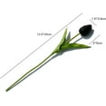 thumbnail image 2 of 28pcs Black Artificial Tulip Silk Flowers 13.5" for Home Kitchen Wedding Halloween Decorations, 2 of 18