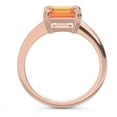 thumbnail image 4 of 2.50 Carat Unique Emerald Cut Citrine Gemstone Solitaire Bridal Ring for Ladies Solid 18K Rose Gold Size 3.5 by Diamond Capitals, 4 of 8
