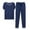 Navy, variant on Comfy Mens Modal Sleepwear 2 Piece Big & Tall Pajamas Set Short Sleeve Tops Long Pants Crew Neck Fall Lounge Wear Black, 4XL