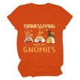 thumbnail image 4 of Ichuanyi Fall Pumpkin Women's Shirt Women Graphic Tees Funny Cute Short Sleeve Shirt Thanksgiving Halloween Gift Tops, 4 of 5