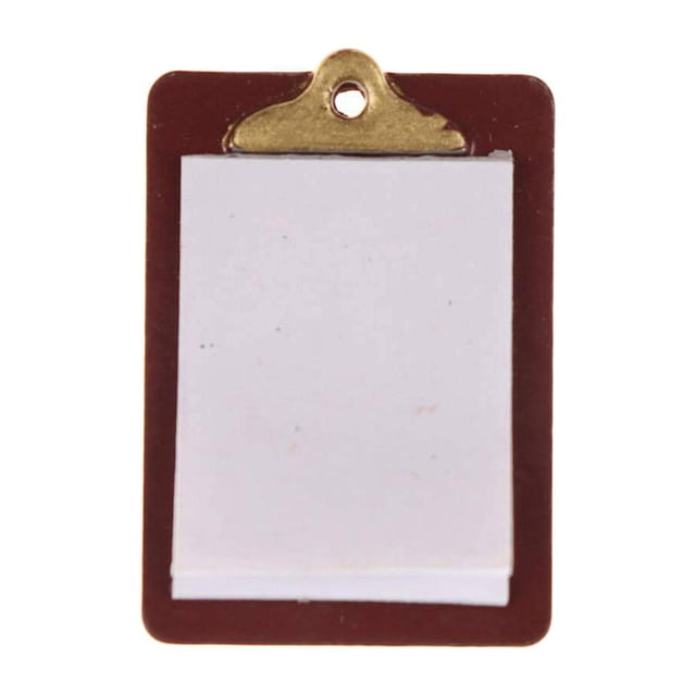 Accesorios de Modelo Sunnimix Portapapeles de Papel de Aleación 12 Escala