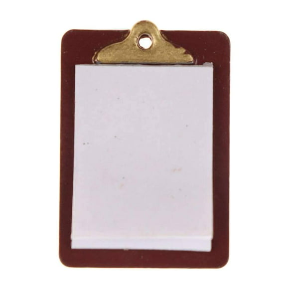 Accesorios de Modelo Sunnimix Portapapeles de Papel de Aleación 12 Escala