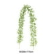 thumbnail image 3 of Guirnalda colgante de ratán artificial de 2 m | Decoración para árbol de Navidad y chimenea de interior | Decoración para fiestas de Acción de Gracias y festividades | Blanco, rosa, morado, azul,, 3 of 7