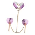 thumbnail image 4 of Bras Chain Fashion Bra Rave Body Accesorios Gargantilla Prom Mujeres Pecho Pegatina Rosado morado jinwen Cadena de pecho, 4 of 8
