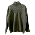 thumbnail image 4 of Plus Size Tops Turtleneck Sweater Cowl Neck Sweater For, 4 of 4