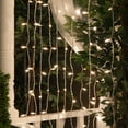 thumbnail image 6 of 150 Clear Incandescent Curtain Lights, 5.5' String Lights Curtain For Bedroom, Indoor/Outdoor Curtain Christmas Lights, Curtain Icicle Lights (150 Lights, 5.5 Ft, Clear Incandescent Lights), 6 of 6