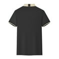 thumbnail image 5 of DDAPJ pyju Big and Tall Polos for Men Short Sleeve Contrast Collar Golf Shirt Lightweight Moisture Wicking Collared T-Shirt with Pocket Lightning Sales of Today Black XXXXL, 5 of 6