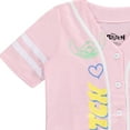 thumbnail image 6 of Disney Girls Baseball Jersey T-Shirt with Lilo & Stitch and Mickey Mouse- Girls Sizes 4-16 Lilac, 6 of 8