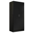 thumbnail image 1 of Madesa Armoire Garde-Robe à 2 Portes, Armoire de Rangement Suspendue Spacieuse avec Étagère 31"L Unité d'Organisation Moderne pour Chambre et Bureau - Noir, 1 of 6