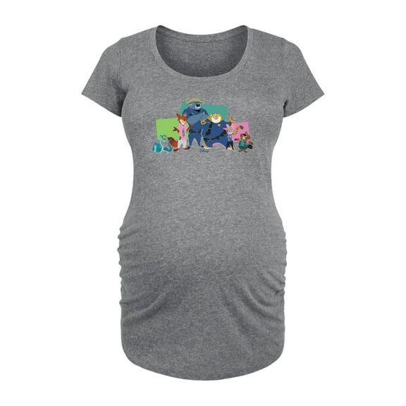 Zootopia 2 - Nick, Judy, And Friends - Women's Maternity Scoop Neck Tee