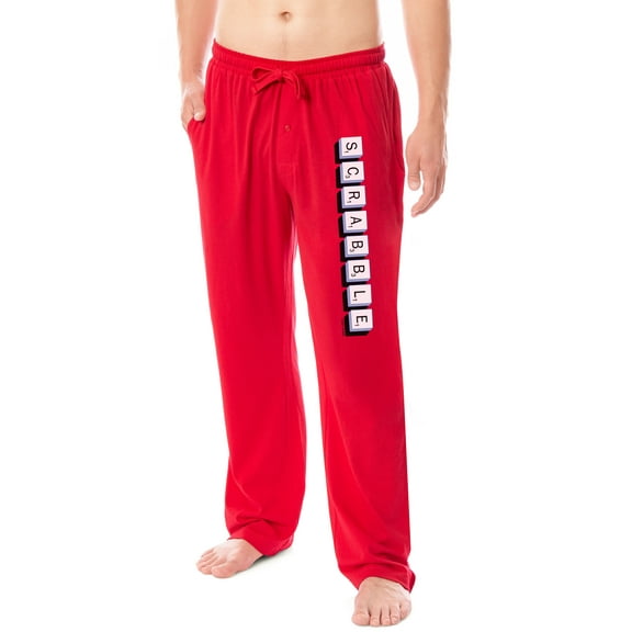 Scrabble Mens' Family Game Night Tile Design Sleep Pajama Lounge Pants