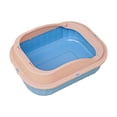 thumbnail image 4 of Cat Deep Toilet Splashproof Bedpan Sandbox Easy to Clean Kitty Litter Blue, 4 of 8