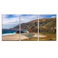 thumbnail image 2 of wall26 - 3 Piece Canvas Wall Art - Beautiful Seascape with Mountains - Modern Home Art Stretched and Framed Ready to Hang - 24"x36"x3 Panels, 2 of 4