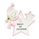 thumbnail image 2 of Fiudx Liquidación de ofertas flash Regalos conmemorativos únicos para bebés, decoraciones navideñas de resina, primer recuerdo navideño para niños, árbol de Navidad colgante para el hogar, bricolaje,, 2 of 7