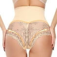 thumbnail image 4 of QIPOPIQ Underwear for Women Plus Size Lace High Waist Abdomen Shaping Hip Girdle Panties, 4 of 9