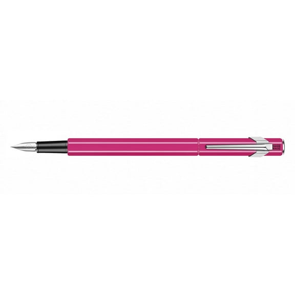 Caran d'Ache 849 Fountain Pen, Metal Fluorescent Pink, 1-Count