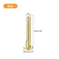 thumbnail image 2 of Wood Screws M3 x 25mm Slotted Round Head Brass Self-Tapping Screw WoodWorking Screw 25 Pcs, 2 of 6