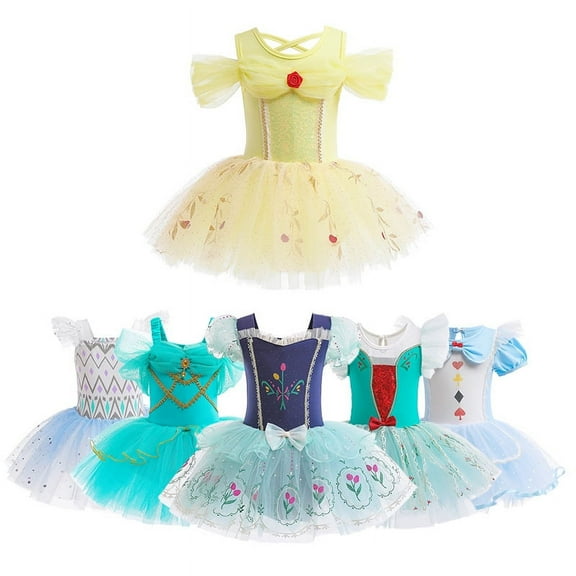 Emy Dola 3-8T Little Girls Leotard Ballet Tutu Dress Toddler Princess Fairy Fancy Costume Dance Dress Kids Tulle Dancewear