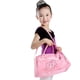 thumbnail image 4 of Bolsa de lona pequeña para baile para niñas, bolsa pequeña de gimnasio, bolsas de noche para niños, bolsas de fin de semana, mochila bordada rosa, 1 Uds., 4 of 5