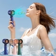 thumbnail image 1 of Iumwxz Portable Fan Portable Handheld Small Fan Wholesale Usb Charging Silent Large Wind Small Fan Mini Fan Blue Plastic Weekly Flyer Features, 1 of 6