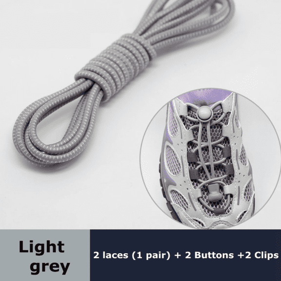 GYTY Shoelace 3 Pairs Round Elastic Shoelaces Suitable For Various Shoe Accessories No Tie Shoelace Fixed Stretching Locking Lazy Laces