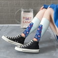 thumbnail image 5 of Naloa Cute Gnomes in USA1 Thigh High Socks Extra Long Stretchy Sock Women Over Knee High Opaque Stocking Daily Wear, 5 of 6