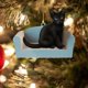 thumbnail image 3 of Adorno acrílico de gato negro para Navidad, divertidos artículos para fiestas navideñas. Estilo D, 3 of 7