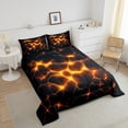 thumbnail image 4 of Erosebridal Natural Disaster Flame Comforter Sets Queen Size,Volcano Fluid Liquid Bedding Queen Comforter Set,Geometric Decor,Reversible,Ultra Soft,3 Pieces, 4 of 7