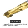 thumbnail image 4 of Uxcell Solid Carbide Square End Mill 1/4" Dia ZrN Coated 2 Flutes Milling Bit Cutter 1/4" Shank 2" Long, 4 of 6