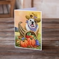 thumbnail image 2 of English Bulldog Autumn Greeting Cards and Envelopes Pack of 8, 2 of 2