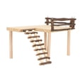 thumbnail image 3 of Juguetes De Escalada Para Hámster, Juego De Actividades De Juego De Hámster De Madera, Registro Natural De Ejercicio Multifuncional Para Mascotas Pequeñas, 3 of 8