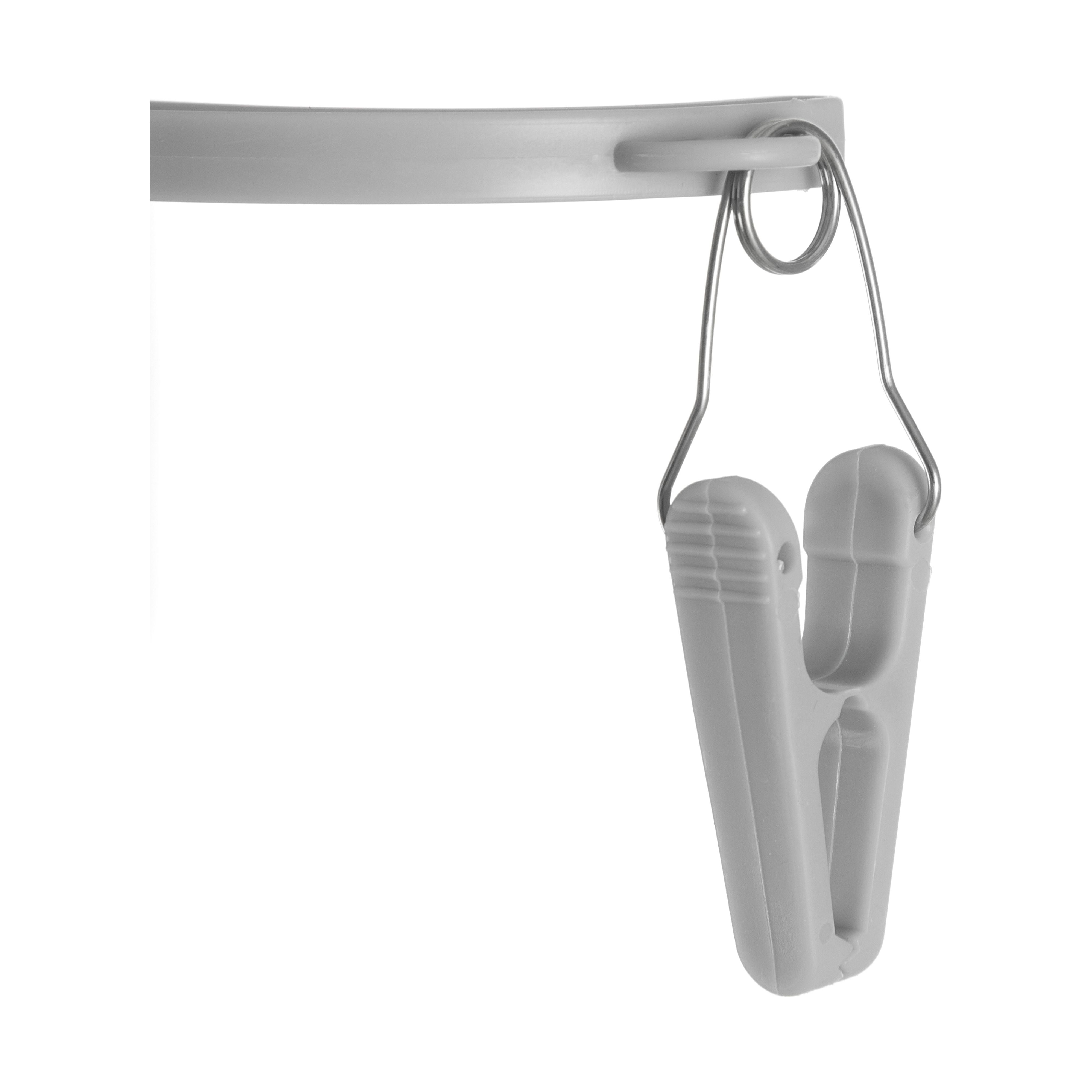 (2 pack) Sunny Days Grey Octopus Foldable Drying Hanger, 16 Pegs