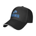 Detroit_Lions Men and WoMen Baseball Cap Team Logo