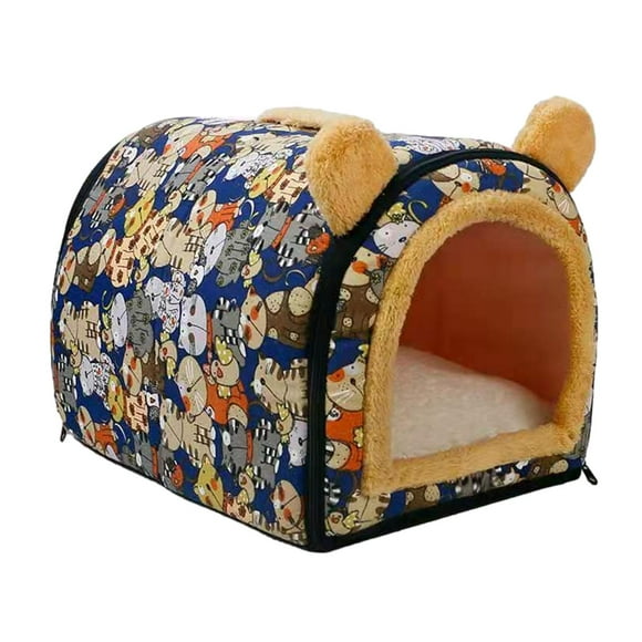Casa para gatos, nido para gatos, lavable, autocalentable, cama para gatos de otoño, tienda para mascotas, cama cueva para Chihuahua, gatito, gato, , gris pequeño
