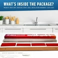 thumbnail image 3 of HMMAGNETS 17” No-Drill Stainless Steel Magnetic Knife Holder for Wall with Strong Adhesive, 3 of 10