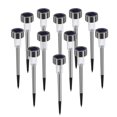 thumbnail image 1 of RV Paquete de 12 luces solares para coche al aire libre, color blanco frío, impermeables, IP65, inalámbricas, para jardín, balcón, entrada, camino, árboles, césped, arbustos, 1 of 5