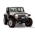 thumbnail image 2 of Fits 2007-2018 Jeep Wrangler JK Bushwacker Fender Flare 10919-07 Flat; 9-1/2 Inch Front/4-3/4 Inch Rear Tire Coverage; Matte Black; Dura-Flex 2000 TPO Textured Plastic; 4-1/2 Inch Flare Height, 2 of 6