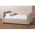 thumbnail image 2 of Baxton Studio Mabelle Modern and Contemporary Beige Fabric Upholstered Full Size Daybed, 2 of 8