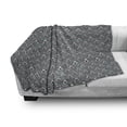 thumbnail image 3 of Geometric Soft Flannel Fleece Throw Blanket, Symmetrical Repetitive Gem Diamond Design Shapes Simple Background, Cozy Plush for Indoor and Outdoor Use, 50" x 60", Grey Blush and Seafoam, by Ambesonne, 3 of 6