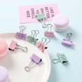 thumbnail image 1 of Paper Clips Set Sturdy Box Packed Light Cute Portable Multi Purpose Office Clips Set for Family School Business Purple, 1 of 3