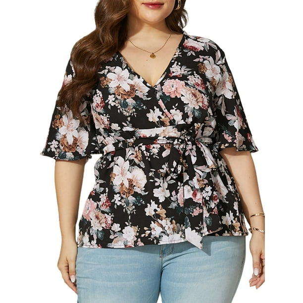 tie waist wrap shirt