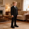 thumbnail image 6 of LYHaoo Boys Classic Dress Shoes Formal Casual Round Toe Flats Shoes for Boys School Uniform Shoes,Black,Sizes 11(6.77") Little Kid, 6 of 7