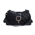 thumbnail image 2 of Bolsa Moda Lattice Pattern Crossbody Mujeres Hombro PU (Negro) Likrtyny Para Estrenar, 2 of 9