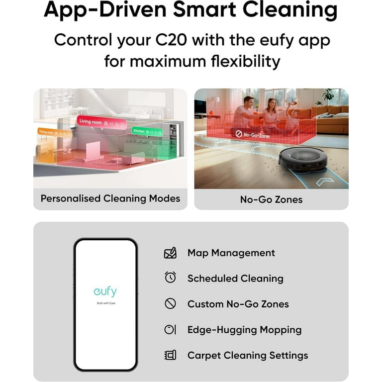 eufy Robot Vacuum Omni C20, Robot Vacuum and Mop Combo + Official