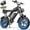 16''-1500W 48V 20AH-30MPH, variant on Ridstar Electric Bike for Adults Q20,1200W 30MPH,48V 15.6Ah Electric Bicycle,7 Speed Full Suspension Mountain Bike UL2849