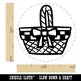 thumbnail image 2 of Picnic Basket Plaid Self-Inking Rubber Stamp Ink Stamper - Yellow Ink - Medium 1 Inch, 2 of 7