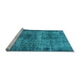 thumbnail image 2 of Ahgly Company Machine Washable Indoor Rectangle Oriental Light Blue Industrial Area Rugs, 6' x 9', 2 of 4