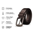 thumbnail image 2 of Vedicci Cinturon para Hombre. Fajo de Piel y Hebilla Metalica Classic Vedicci  Cinturon para Hombre, 2 of 8